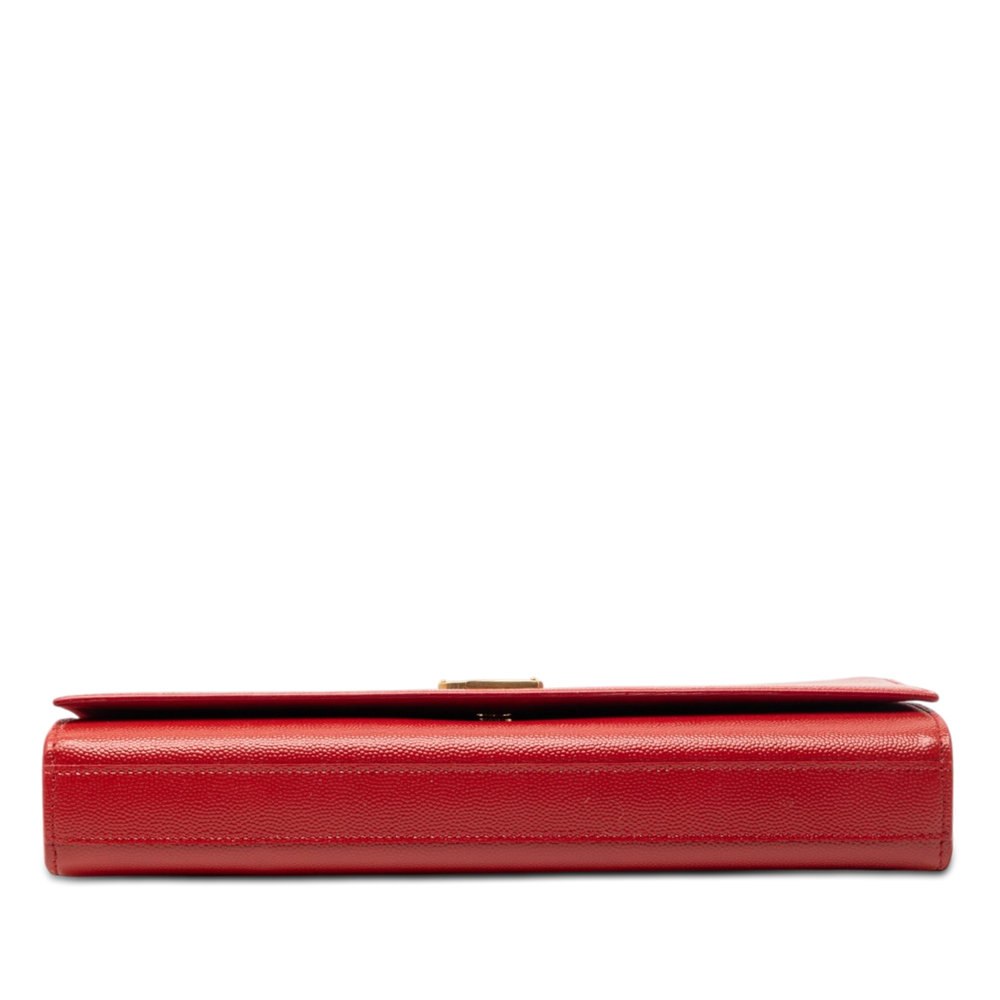 Pre-Loved Saint Laurent Grain de Poudre Monogram Cassandre Clutch - Picture 3 of 8